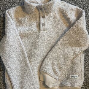 Abercrombie Kids Cream Sherpa Jacket